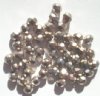 50 6mm Faceted Matte Metallic Champagne Beads